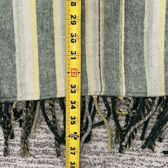 NWT SIMKHAI Cypress Stripe Sam Wool Fringe Poncho One-Size - Picture 12 of 14